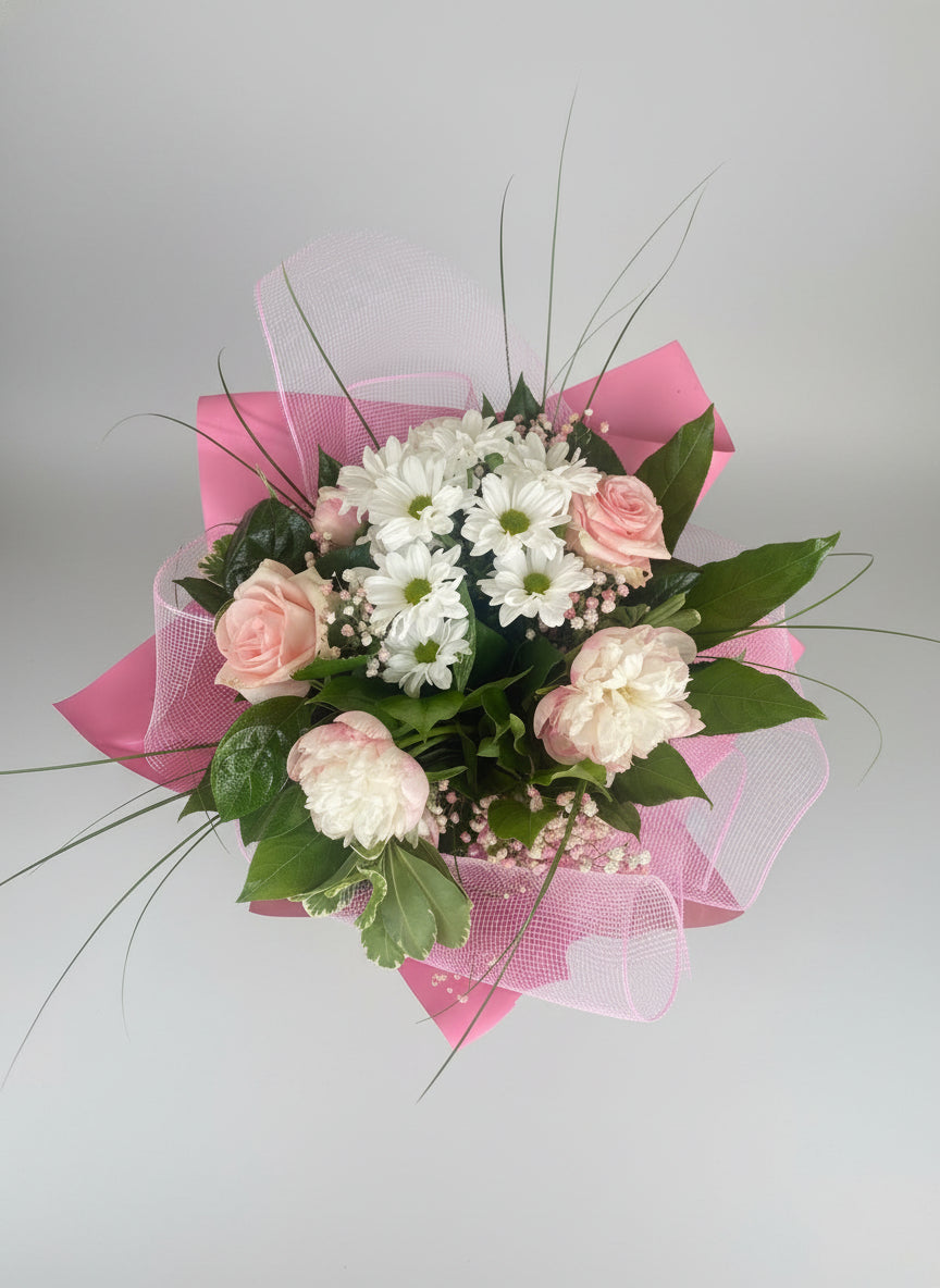 Bukiet biało-różowy