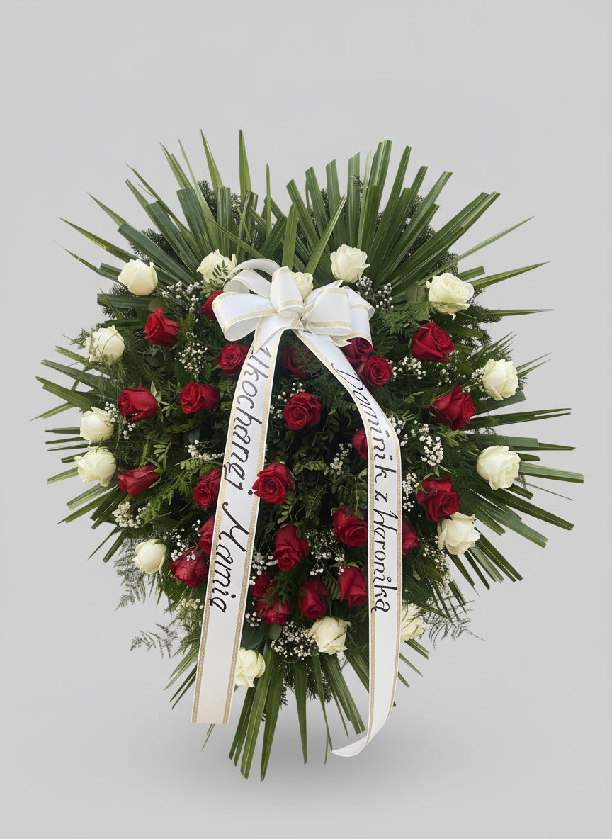 Wieniec Pogrzebowy Czerwony