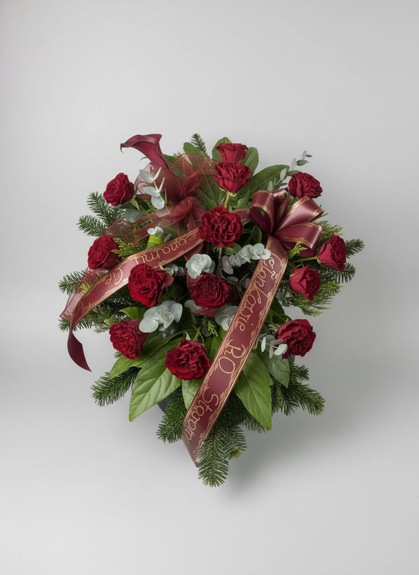 Pół-Wieniec Pogrzebowy Różany